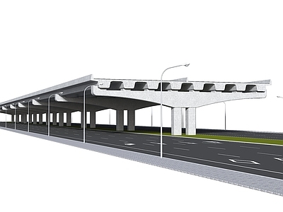 现代大桥 高架桥 现代道路 马路 高架平桥 高架桥墩