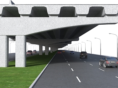 现代大桥 现代高架桥 现代道路 马路 高架平桥 高架桥墩