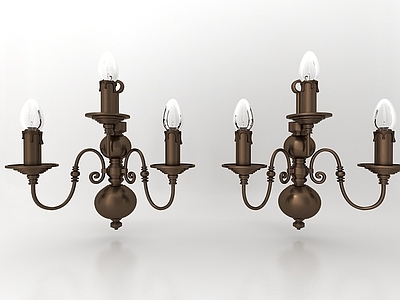 现代妆台妆凳 壁灯