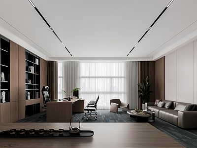 现代轻奢董事长办公室 现代董事长办公室 轻奢办公室 总经理办公室
