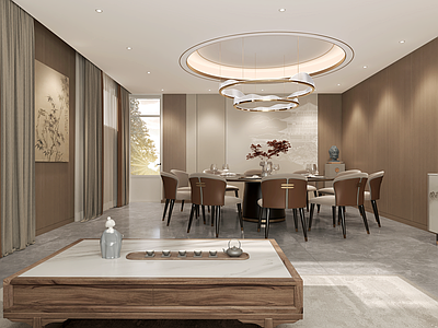 新中式中餐厅 新中式现代餐厅包