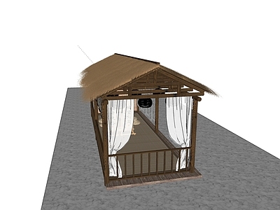 中式乡村公园 梯田