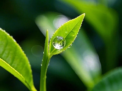 现代其他纸书本 春茶茶叶芽儿