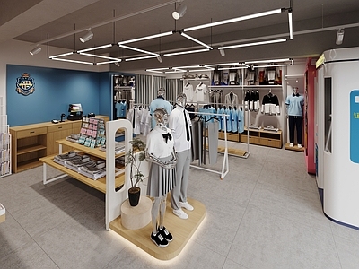 现代玩具礼品店 文创 校园 服装