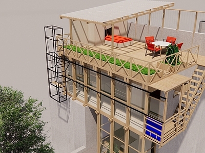 现代新中式其他景观小建筑 木结构小建筑
