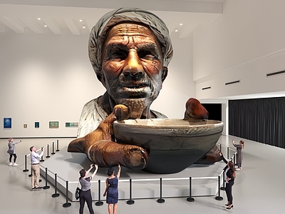 现代其他展厅 艺术展厅 罗中立美术馆 父亲 雕塑艺术馆 川美