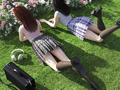 女人 女人 多人 女学生 春天 JK