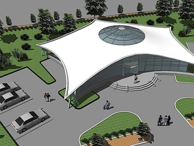 现代展览馆建筑 展览馆建筑