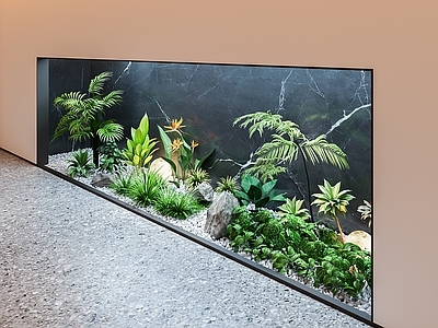 现代室内景观 景观造景 植物景观 植物堆 庭院景观