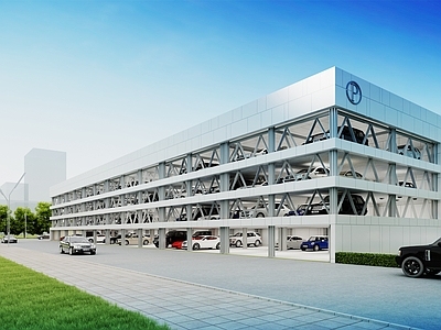 现代室内停车场 升降式停车场