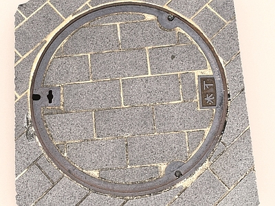 现代其他公共建筑 井盖 下水道