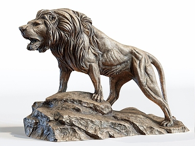 现代其他景观小品 现代雕像雕塑石狮子