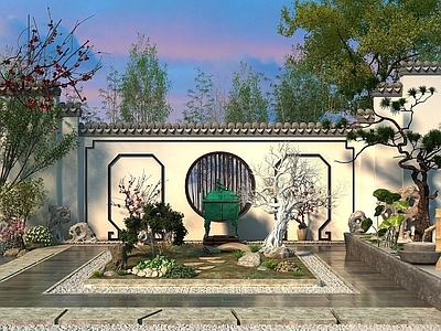 现代其他景观小品 景观