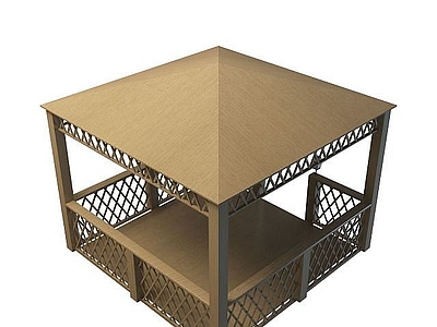 现代其他景观小品 凉亭