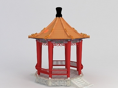 现代其他景观小品 凉亭