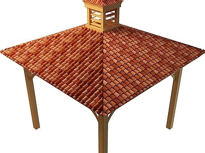 现代其他景观小品 凉亭