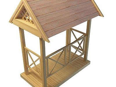 现代其他景观小品 凉亭