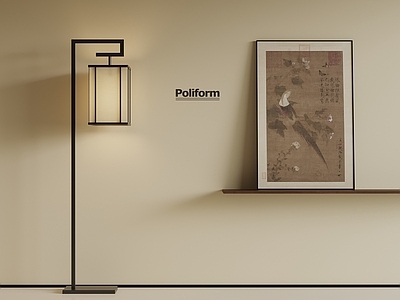 新中式落地灯 新中式落地灯 装饰画