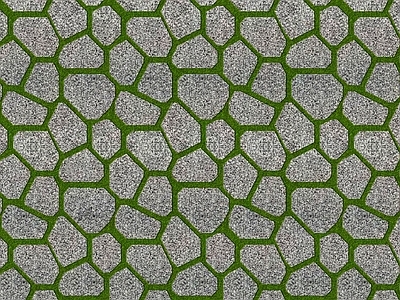 现代植草砖 地砖 水磨石植草砖