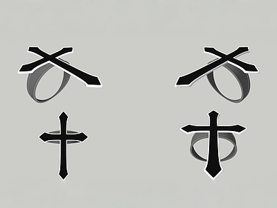 首饰 戒指 十字架戒指