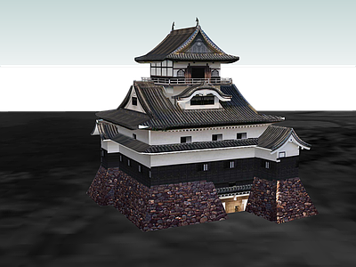 日式古建筑 犬山城