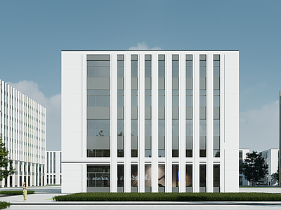 现代厂房 现代厂房 现代工业厂房 多层厂房 厂房建筑 现代简约厂房