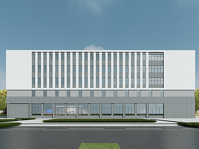 现代厂房 现代厂房 现代工业厂房 多层厂房 厂房建筑 现代简约厂房