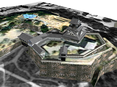 日式古建筑 高知城