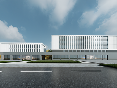 现代厂房 现代厂房 现代工业厂房 多层厂房 厂房建筑 现代简约厂房
