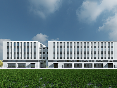 现代厂房 现代厂房 现代工业厂房 多层厂房 厂房建筑 现代简约厂房