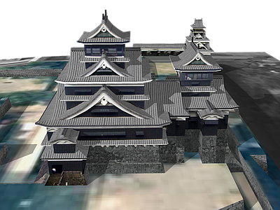 日式古建筑 熊本城