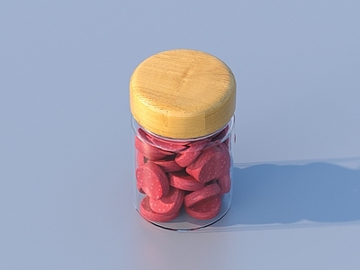 厨房用品 山楂片 罐装零食