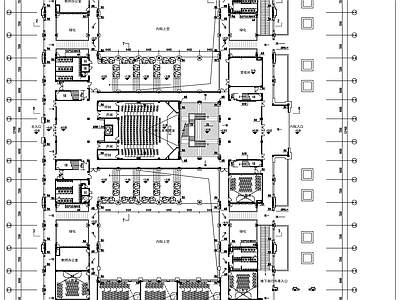 现代学校建筑 教学楼建筑平面图 施工图