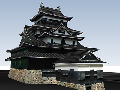 日式古建筑 松江城