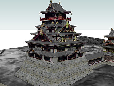 日式古建筑 伏见城