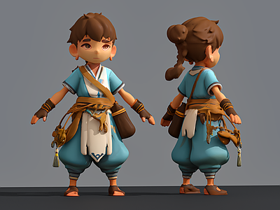男人 古代男子 古代服饰 雕塑摆件 公仔盲盒 手办