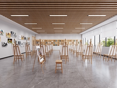 现代教室 美术教室 画室 教室