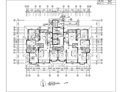现代住宅楼建筑 高层住宅楼建施 施工图