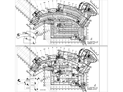 现代图书馆建筑 图文信息中心大楼 施工图