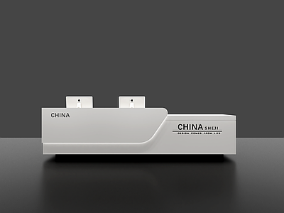 现代办公大厅 前台接待台 前台 服务台