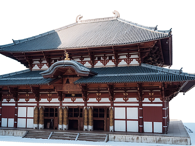 中式现代古建筑 寺庙