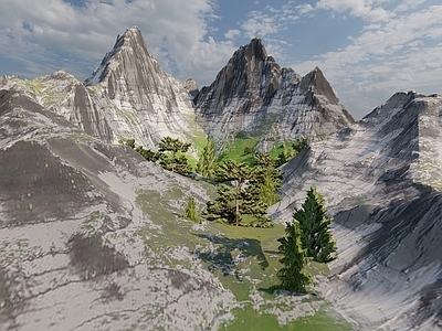 现代山 山峰