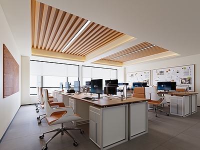 现代办公大厅 办公区