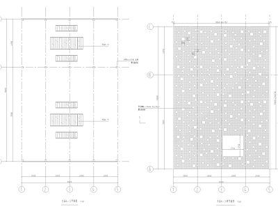 现代廊架 钢构穿孔漏空廊架 施工图