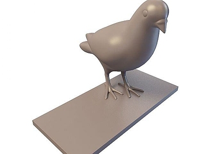 现代其他景观小品 小鸟
