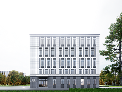 现代厂房 现代厂房 现代工业厂房 多层厂房 厂房建筑 现代简约厂房