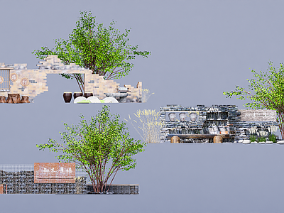 原木中式文化墙 logo墙 乡村文化墙 荣誉墙 景观墙 入口标识