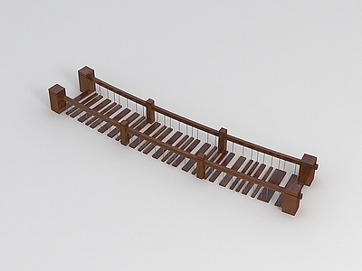 现代其他景观小品 木桥