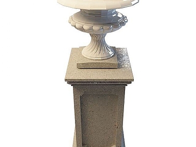 现代其他景观小品 柱子