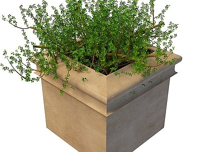 现代其他景观小品 花坛